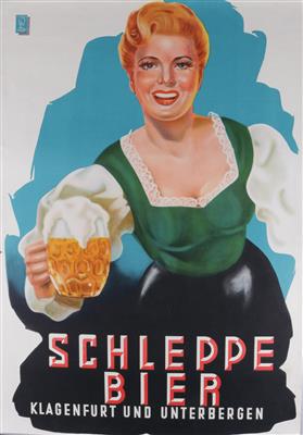 Schleppe Bier 2 Plakate - Art, antiques and jewellery