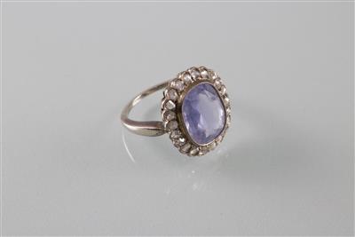 Violetter Saphir (Damen) ring - Art, antiques and jewellery