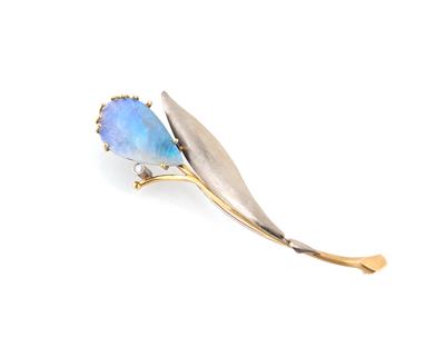 Opal Brillantbrosche - Arte, antiquariato e gioielli