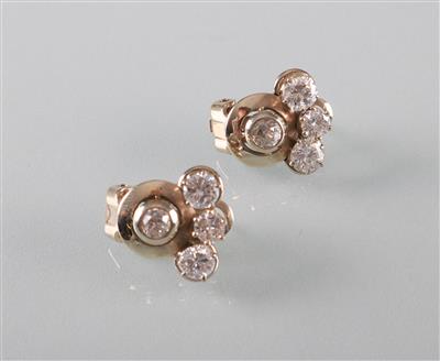 Brillant Diamantohrsteckclips zus. ca. 2,50 ct - Umění, starožitnosti a šperky