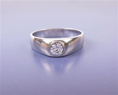 Diamant Solitärring ca.0,50 ct - Umění, starožitnosti a šperky