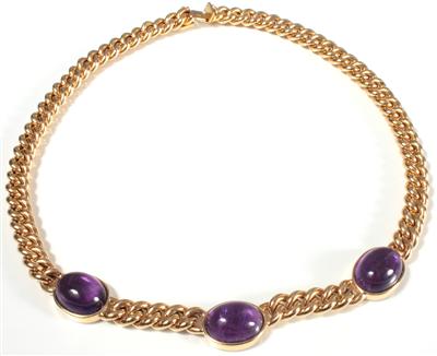 Amethystcollier - Antiques, art and jewellery