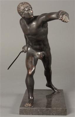 Bronzeskulptur "Schwertkämpfer" - Kunst, Antiquitäten und Schmuck
