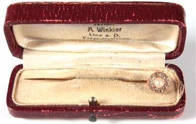 Brillantkrawattennadel um 1900 - Antiques, art and jewellery