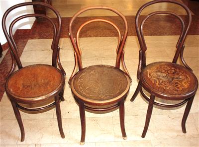 3 Jugendstil-Sessel - Kunst, Antiquitäten und Schmuck