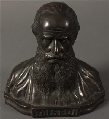 2 Büsten Tolstoi, Dante - Kunst, Antiquitäten und Schmuck