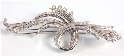 Brillant-Diamant-Brosche - Arte, antiquariato e gioielli