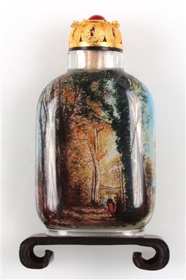 Snuffbottle, - Antiques, art and jewellery