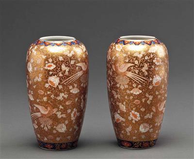Paar Imari-Porzellanvasen Japan 19. Jh. - Kunst, Antiquitäten und Schmuck