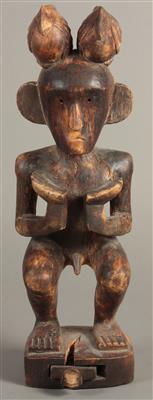 1 afrikanisches Relief, 1 Skulptur - Kunst, Antiquitäten und Schmuck