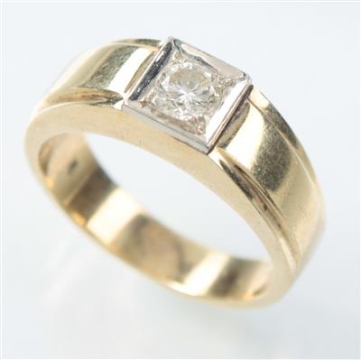 Brillantring 0,43 ct - Antiques, art and jewellery