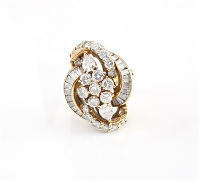 Brillant-Diamant-Damenring ca. 4,50 ct - Umění, starožitnosti, šperky