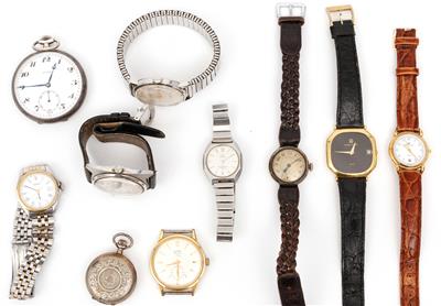 Konvolut von 10 Armband und Taschenuhren - Arte, antiquariato e gioielli
