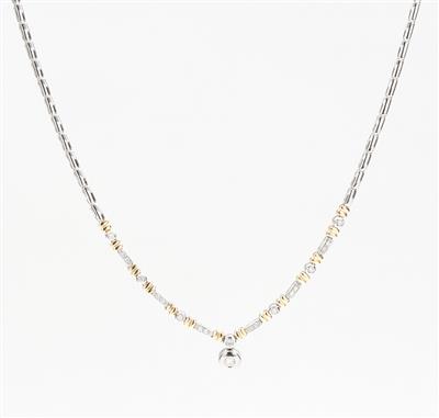 Brillancollier zus. ca. 0,60 ct - Umění, starožitnosti, šperky