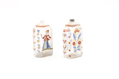 2 Branntweinflaschen alpenländisch 18. Jh. - Kunst, Antiquitäten und Schmuck