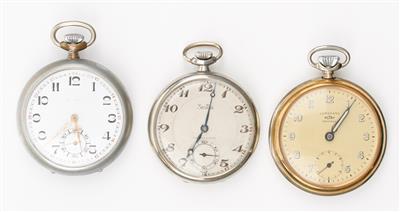 3 Taschenuhren um 1920/30 - Kunst, Antiquitäten und Schmuck online auction
