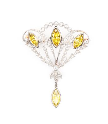 Diamant Brosche - Umění, starožitnosti, šperky