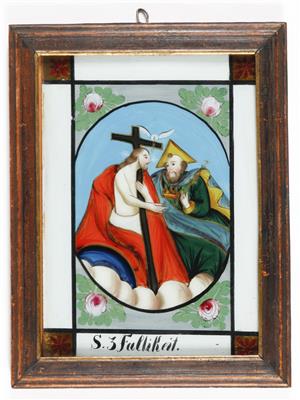 Hinterglasbild Oberammergau 19. Jh. - Kunst, Antiquitäten und Schmuck