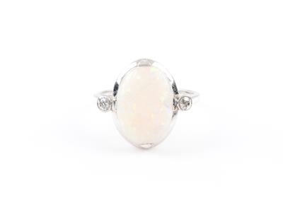 Opal-Diamantdamenring - Arte, antiquariato e gioielli