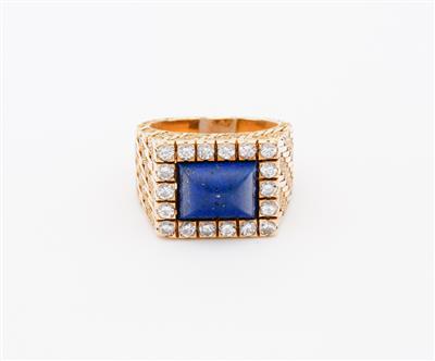 Brillant Lapis Lazuliring - Kunst, Antiquitäten und Schmuck