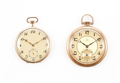 2 Taschenuhren, unter anderem Omega - Art and antiques