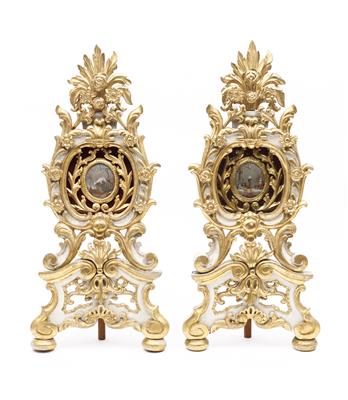 Paar barocke Standrahmen 18. Jh. - Antiques, art and jewellery