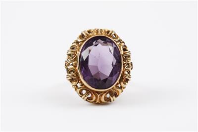 Amethyst Damenring - Klenoty, náramkové a stříbro