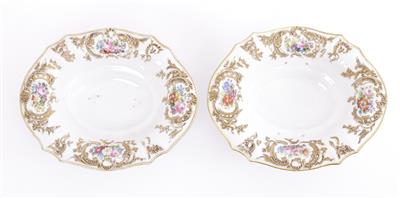 Paar Schüsseln, Kaiserliche Porzellanmanufaktur Wien, um 1855 - Kunst und Antiquitäten