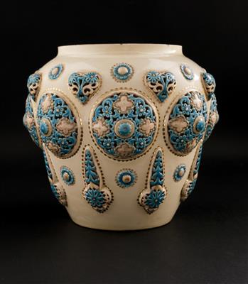 Cachepot, Keramikfabrik Zsolnay, Pécs Ende 19. Jahrhundert - Kunst und Antiquitäten
