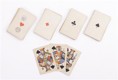 Spielkarten für Rummy, Kanasta, Bridge, C. Titze  &  Schinkay Wien, 2. Hälfte 19. Jahrhundert - Arte e antiquariato