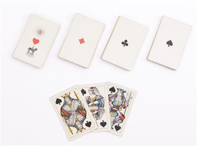 Spielkarten für Rummy, Kanasta, Bridge, Ferdinand Piatnik  &  Söhne, Wien, 2. Hälfte 19. Jahrhundert - Umění a starožitnosti