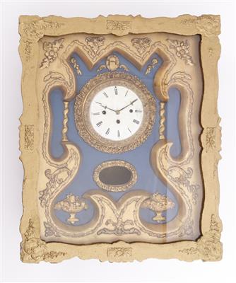 Spätbiedermeier-Rahmenuhr Mitte 19. Jh. - Antiques and art