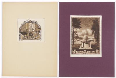 14 Ex Libris, um 1900/1920 - Obrazy