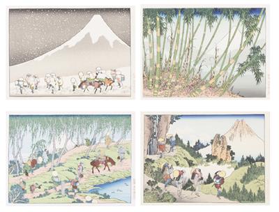 Katushika Hokusai, 4 Bilder: - Bilder