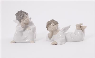 2 Engel, Lladro, 20. Jahrhundert - Antiques and art