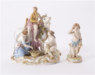2 Figuren, Porzellanmanufaktur Meissen, 2. Hälfte 19. Jahrhundert - Kunst und Antiquitäten