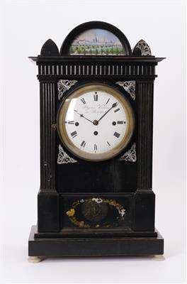 Biedermeier Kommodenuhr, "Kajetan Vorauer in Rohrbach",1. Drittel 19. Jahrhundert - Umění a starožitnosti