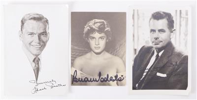 Sammlung von 168 Autogrammkarten berühmter Schauspieler und Künstler - Arte e antiquariato