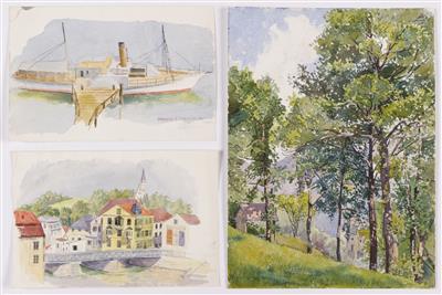 11 Aquarelle, um 1911/12: - Bilder