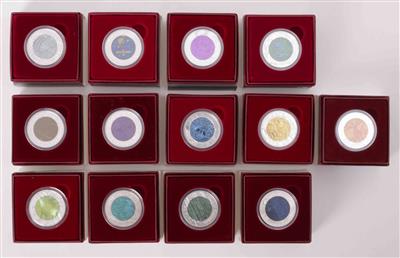 13 Niob-Münzen 2003-2015 - Kunst und Antiquitäten