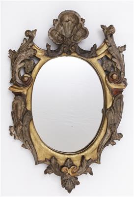 Barocker Spiegelrahmen, 1. Hälfte 18. Jahrhundert - Kunst und Antiquitäten