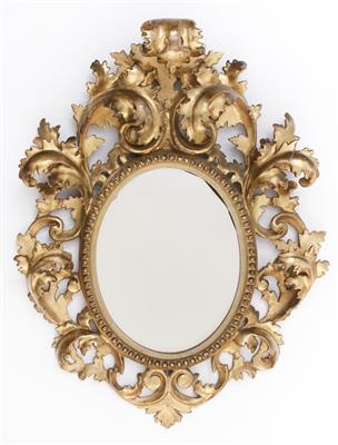 Spiegel- oder Bilderrahmen in Florentiner Art, Italien, 2. Hälfte 19. Jahrhundert - Umění a starožitnosti