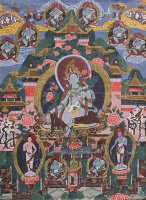 Thanka, wohl Tibet - Umění a starožitnosti