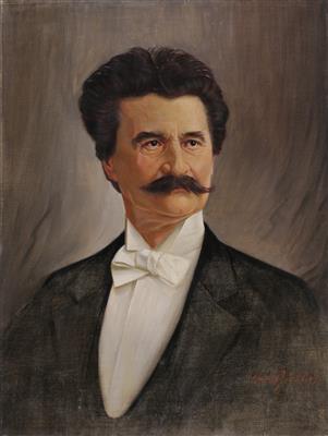Bildnis des Walzerkönigs Johann Strauss Sohn (Wien 1825-1899) - Bilder