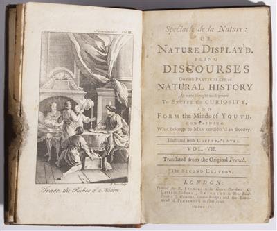 Buch: Noel Antoine Pluche (1688-1761), Spectacle de la Nature: Or, Nature Displayed. ..., London 1749 - Arte e antiquariato