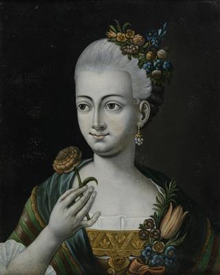 Bildnis einer Dame als Allegorie des Herbstes - Paintings