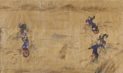 Japanische Jagdszene, Edo Periode - Obrazy