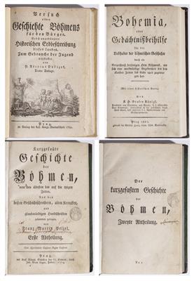 4 Bücher zur Geschichte Böhmens, 18./19. Jahrhundert: - Arte e antiquariato