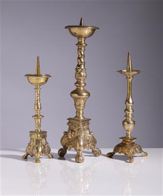Drei Kerzenleuchter - Antiques and art