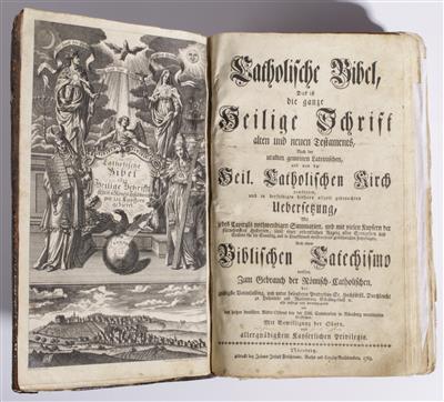 Katholische Bibel - Das ist die ganze Heilige Schrift Alten und Neuen Testaments..., Nürnberg 1763 - Kunst & Antiquitäten